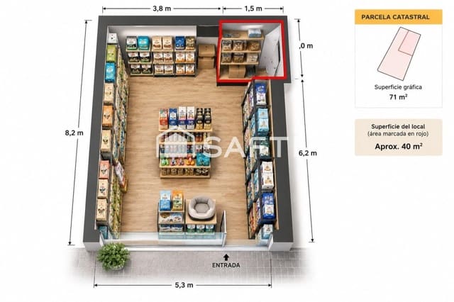 Kommersiell til salgs i Cornellà de Llobregat - € 33 000 (Ref: 10177040)