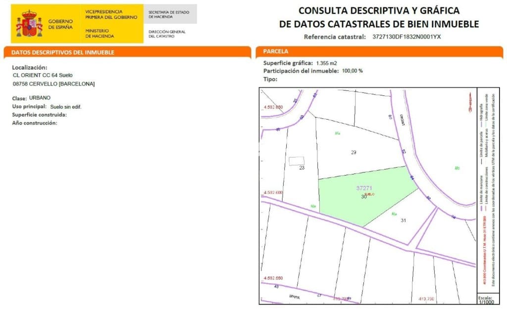 Building Plot for sale in Cervello - € 70,000 (Ref: 10184431)