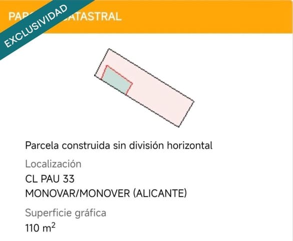 Byggegrund til salg i Monóvar / Monóver - € 43.000 (Ref: 9173494)
