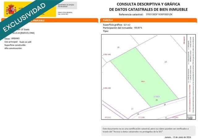 Building Plot for sale in Pallejà - € 74,000 (Ref: 9173736)