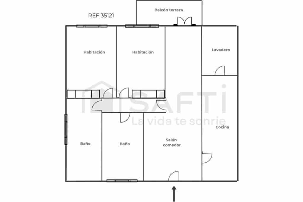 2 soverom Leilighet til salgs i Sant Jordi med svømmebasseng - € 145 000 (Ref: 9181032)