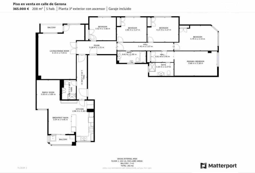 5 soveværelse Lejlighed til salg i Vigo med garage - € 365.000 (Ref: 9192360)