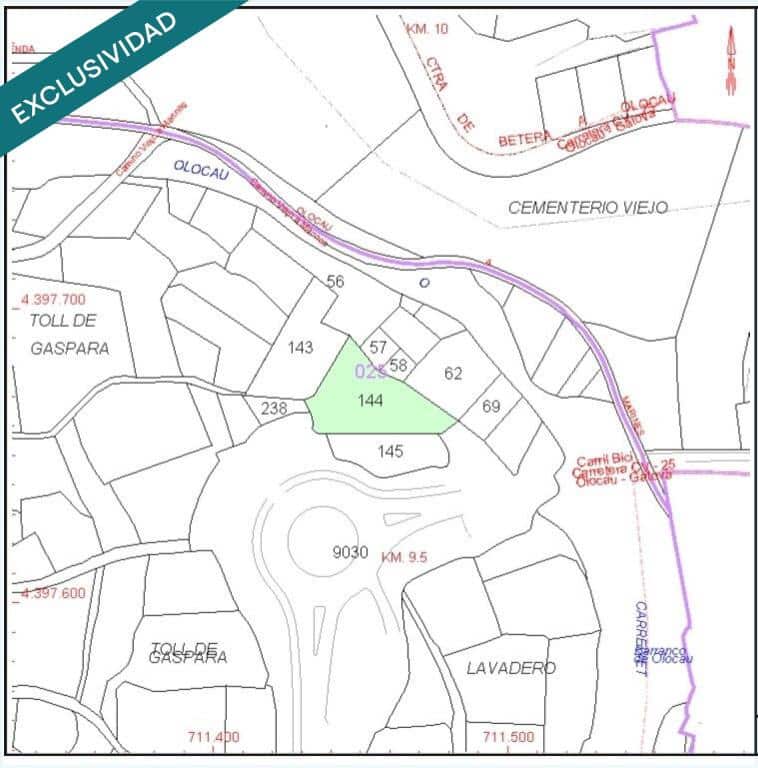 Grunde uden byggetilladelser til salg i Olocau - € 12.500 (Ref: 9252024)
