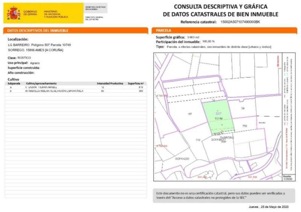 Działka budowlana na sprzedaż w Ames - 90 000 € (Ref: 9272362)