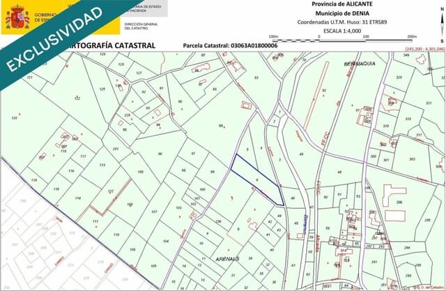 Mark till salu i La Xara - La Sella, Dénia - 70 000 € (Ref: 9347126)