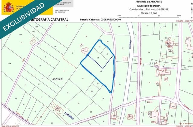 Grond te koop in La Xara - La Sella, Dénia - € 90.000 (Ref: 9347127)