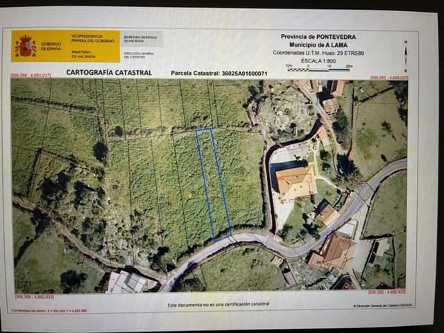 Ubebygd land til salgs i A Lama - € 6 465 (Ref: 9355766)