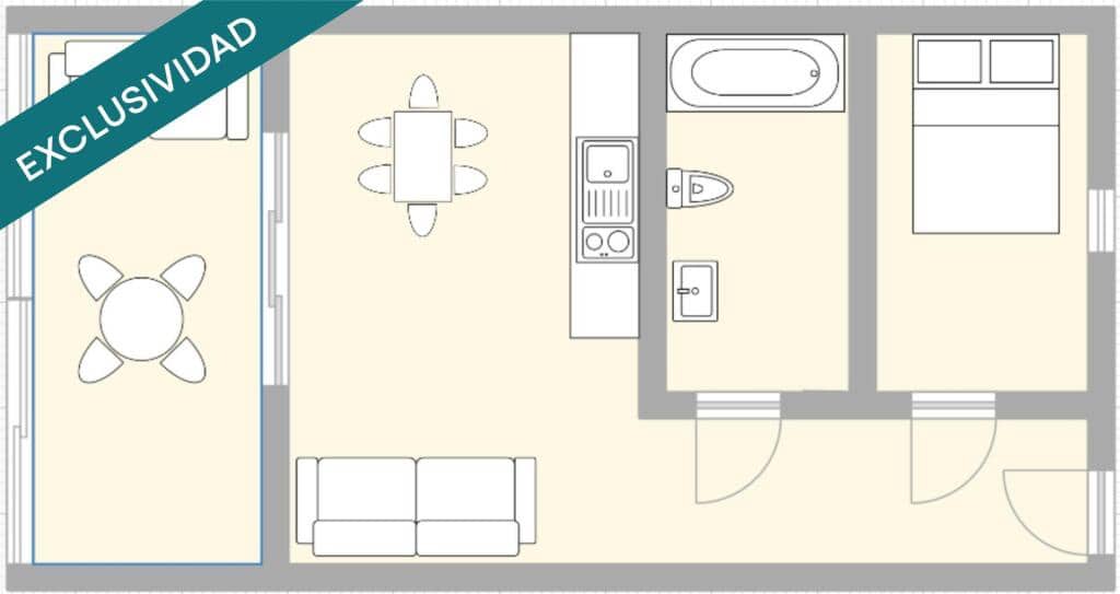 1 makuuhuone Huoneisto myytävänä paikassa Roses - 175 000 € (Ref: 9387793)