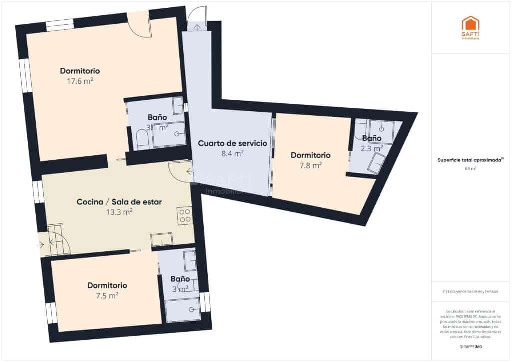 3 bedroom Apartment for sale in San Jose / Sant Josep de Sa Talaia - € 610,000 (Ref: 9398356)