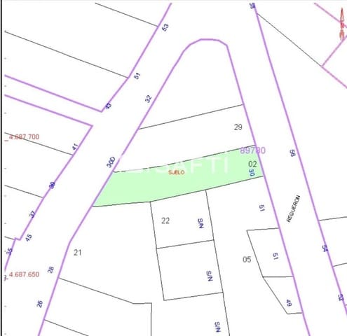 Tomt till salu i Pobladura de Pelayo García - 6 500 € (Ref: 9431315)