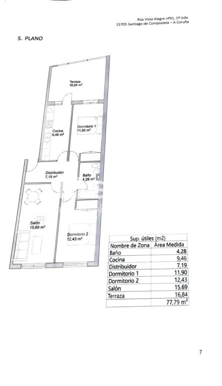 2 bedroom Apartment for rent in Santiago de Compostela - € 850 (Ref: 9502141)