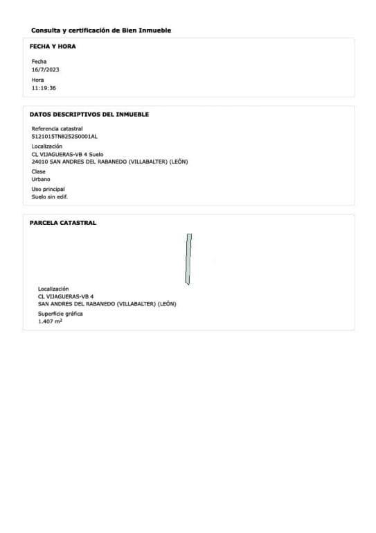 Terreno para Construção para venda em San Andres del Rabanedo - 88 000 € (Ref: 9518776)