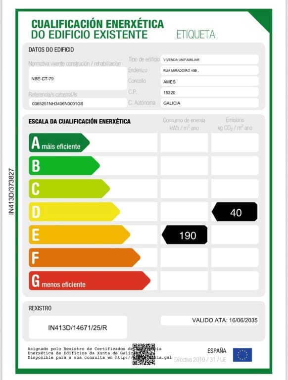 4 quarto Moradia em Banda para venda em Ames com piscina - 372 000 € (Ref: 9524132)