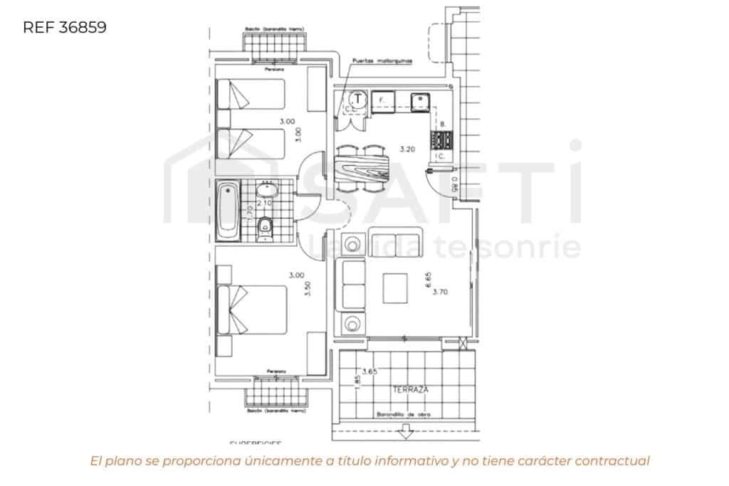 2 chambre Appartement à vendre à Benitachell / Benitatxell - 240 000 € (Ref: 9533793)