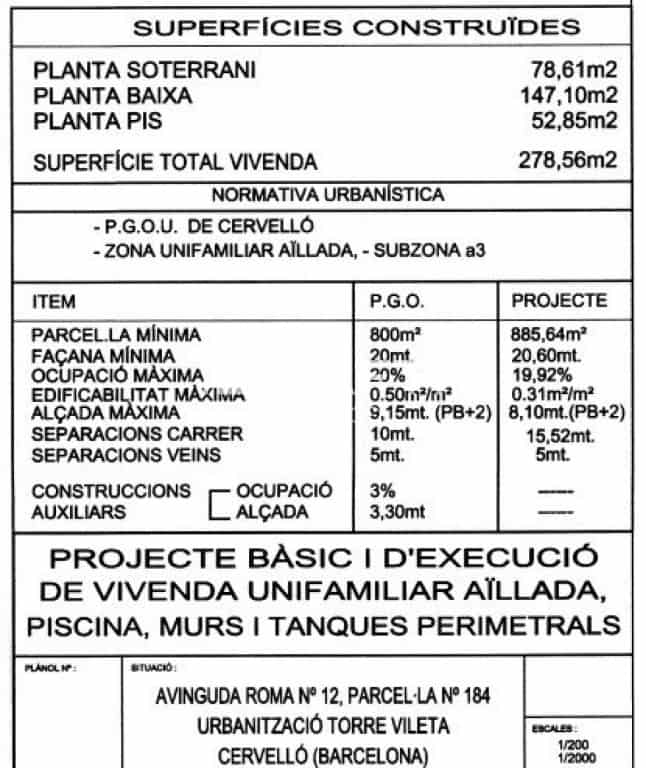 Solar/Parcela en Cervelló en venta - 55.000 € (Ref: 9595081)