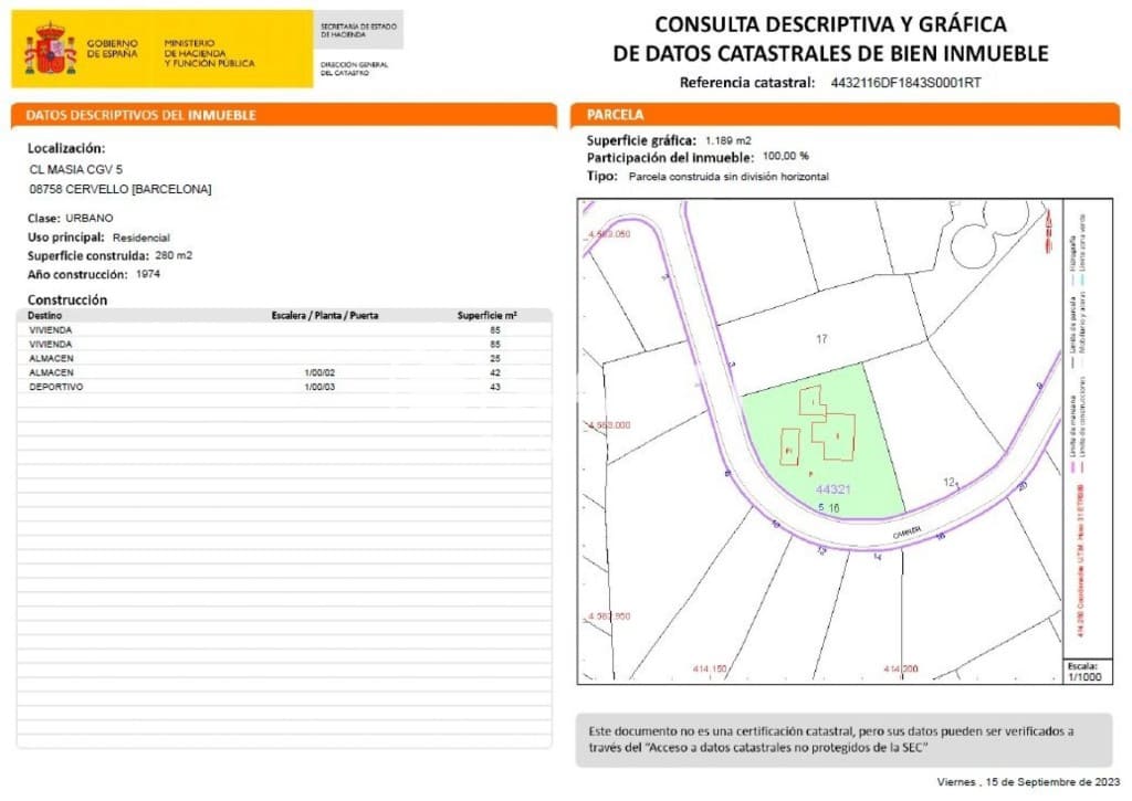 4 bedroom Villa for sale in Cervello - € 535,000 (Ref: 9595082)