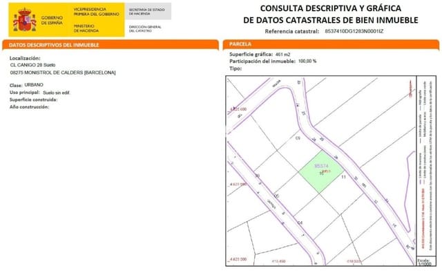 Tomt till salu i Monistrol de Calders - 26 000 € (Ref: 9595085)