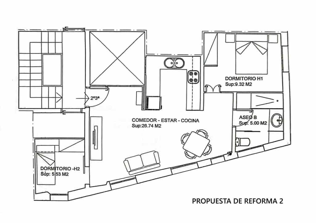 3 camera da letto Appartamento in vendita in Barcelona citta - 259.000 € (Rif: 9595169)