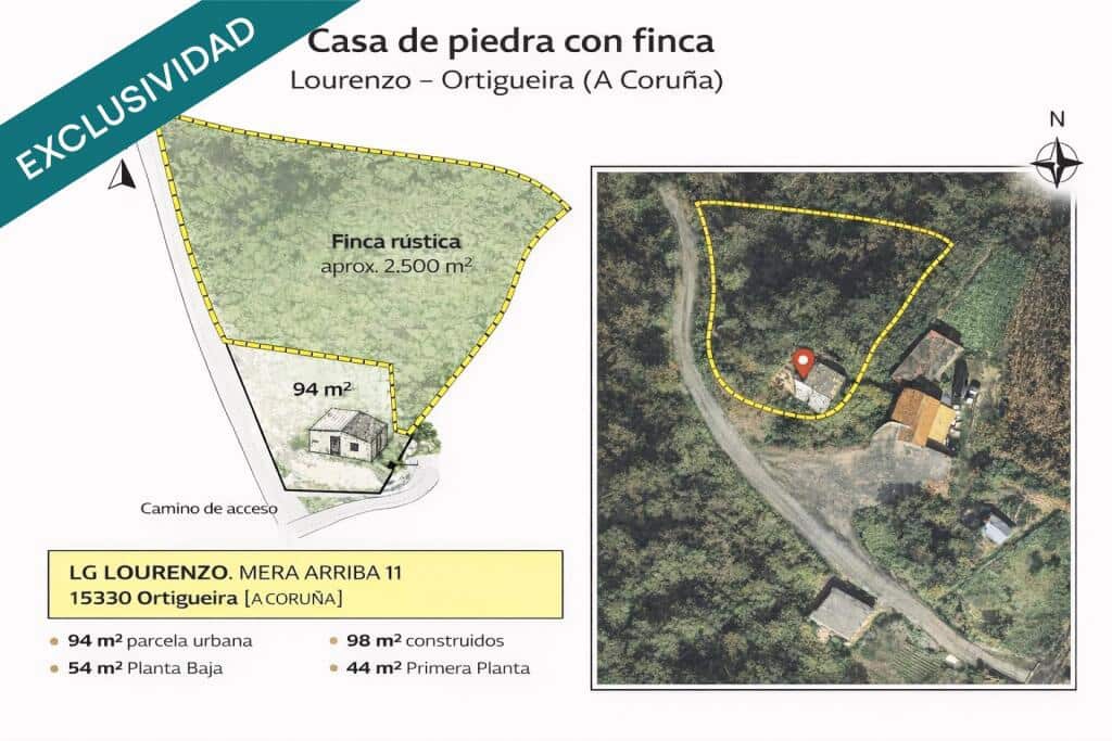 1 bedroom Finca/Country House for sale in Ortigueira - € 22,650 (Ref: 9595517)