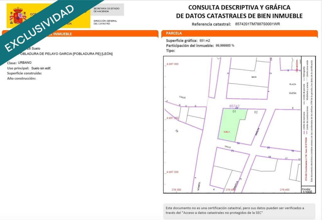 Building Plot for sale in Pobladura de Pelayo Garcia - € 20,000 (Ref: 9595519)