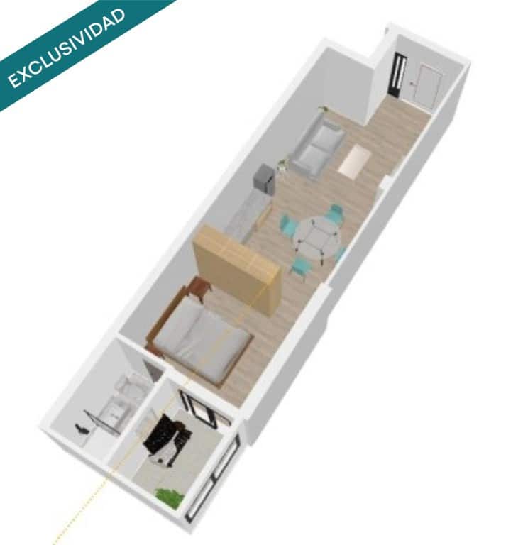 Studio na sprzedaż w Miasto Walencja - 126 000 € (Ref: 9595613)