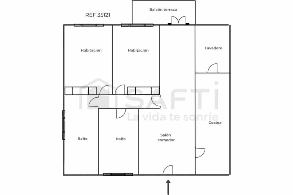 2 sypialnia Apartament na sprzedaż w Sant Jordi z basenem - 142 000 € (Ref: 9595658)
