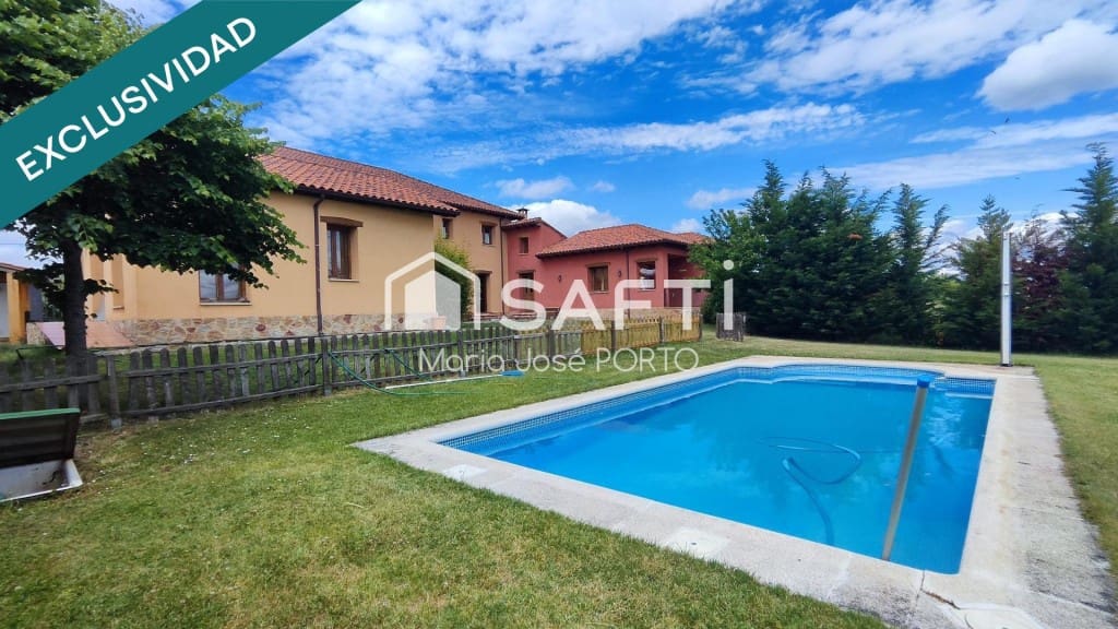 6 camera da letto Villa in vendita in Santovenia de la Valdoncina con piscina - 550.000 € (Rif: 9595700)
