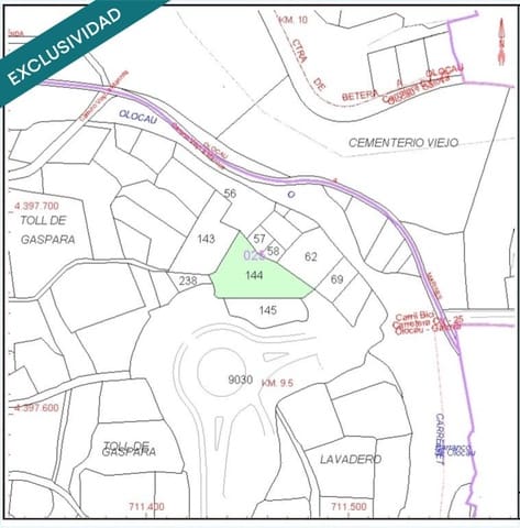 Grond te koop in Olocau - € 12.500 (Ref: 9595739)