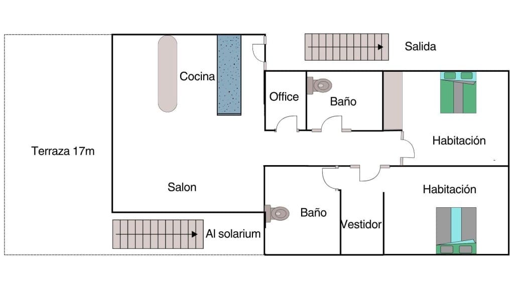 2 soveværelse Lejlighed til salg i Mar de Cristal med swimmingpool - € 289.000 (Ref: 9595846)