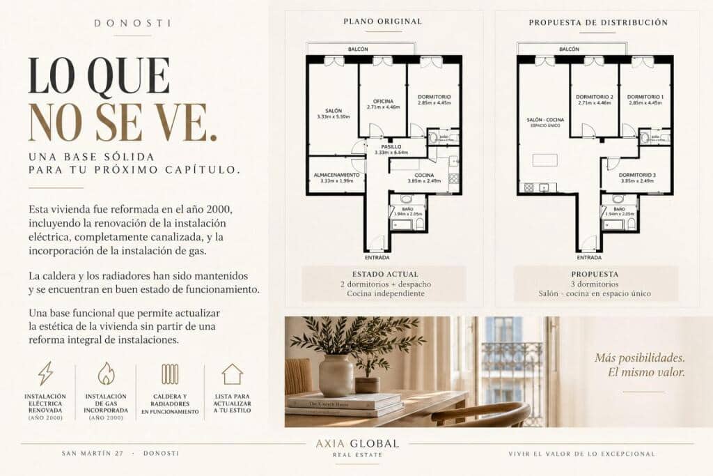 3 chambre Appartement à vendre à Donostia-San Sebastian - 610 000 € (Ref: 9595980)