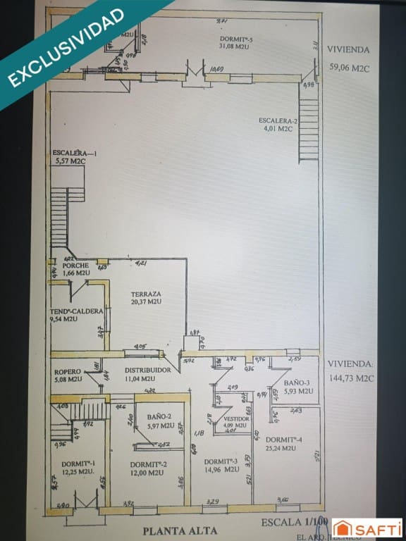 5 makuuhuone Rivitalo myytävänä paikassa Llanos del Caudillo - 189 000 € (Ref: 9607977)
