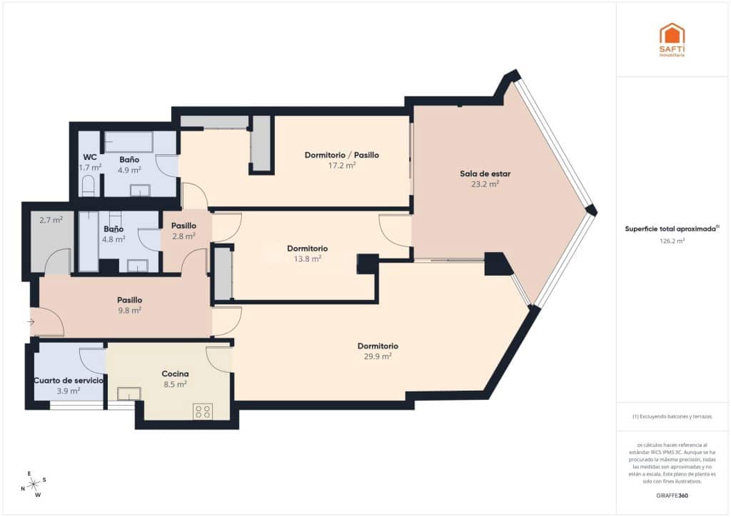 2 soverom Leilighet til leie i Palma de Mallorca - € 1 500 (Ref: 9655893)