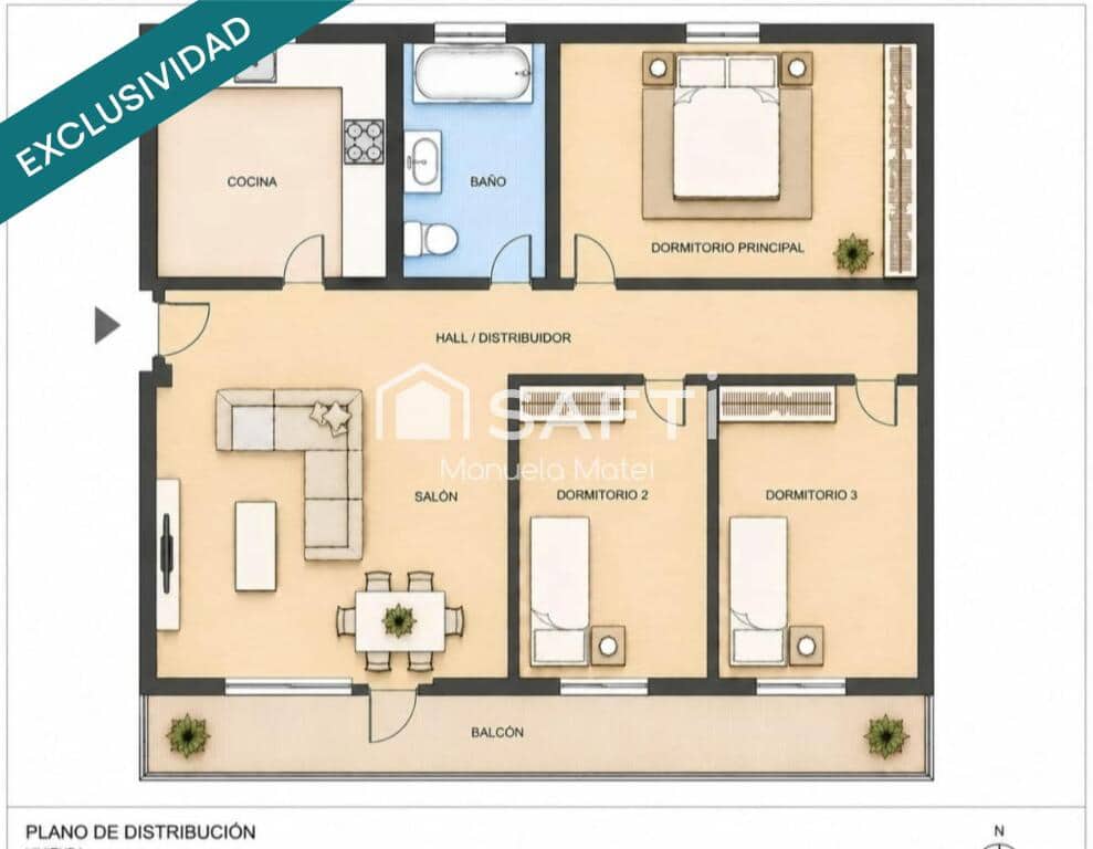 3 bedroom Apartment for sale in Coslada - € 259,500 (Ref: 9666325)