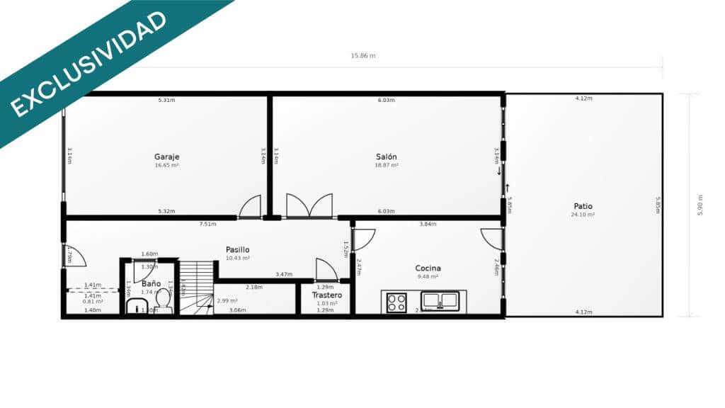 4 soveværelse Rækkehus til salg i Moncada med garage - € 375.000 (Ref: 9721541)