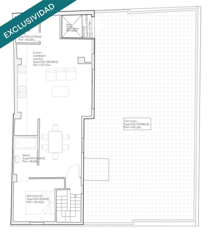 1 chambre Penthouse à vendre à Palma de Mallorca - 679 000 € (Ref: 9735459)