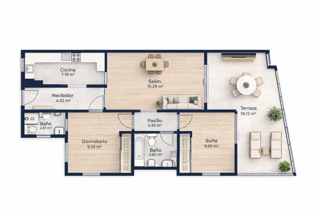 2 chambre Appartement à vendre à Oropesa  avec piscine - 249 000 € (Ref: 9751871)