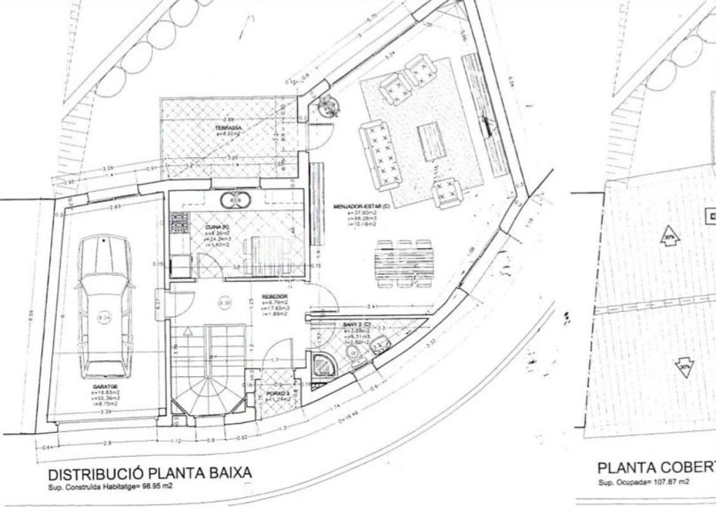 3 sovrum Radhus till salu i Sant Cebria de Vallalta med pool garage - 415 000 € (Ref: 9794440)