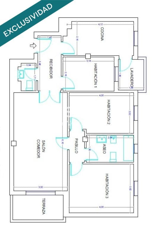 3 sovrum Lägenhet till salu i Roquetas de Mar med pool - 219 798 € (Ref: 9799114)