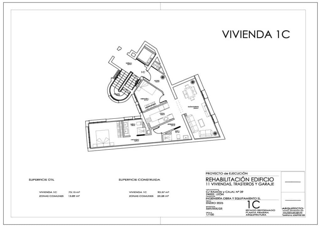 2 soveværelse Lejlighed til salg i Leon by - € 300.000 (Ref: 9806353)
