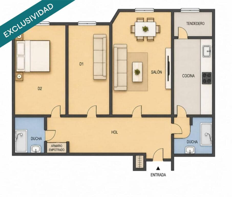 2 chambre Appartement à vendre à Madrid ville avec piscine garage - 403 000 € (Ref: 9815777)