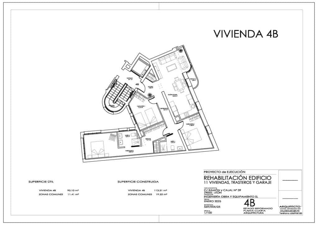 3 bedroom Apartment for sale in Leon city - € 525,000 (Ref: 9822470)
