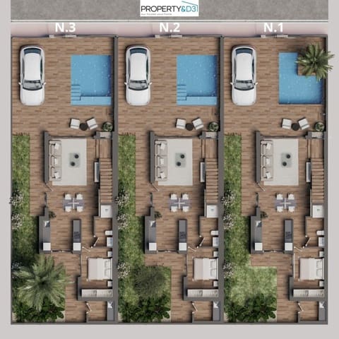 Chalet de 3 habitaciones en Lo Pagan, San Pedro del Pinatar en venta con piscina - 479.900 € (Ref: 9831146)