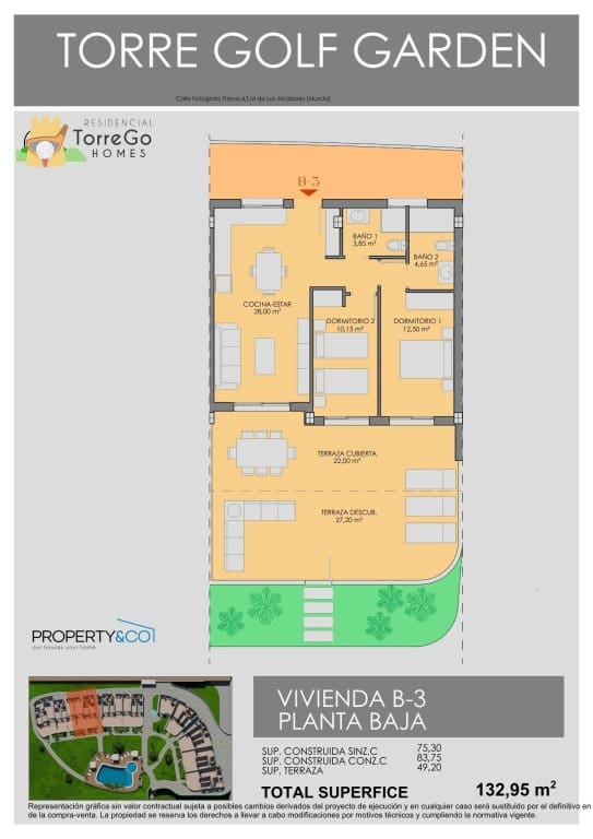 2 soveværelse Villa til salg i Los Alcazares - € 278.900 (Ref: 9831147)