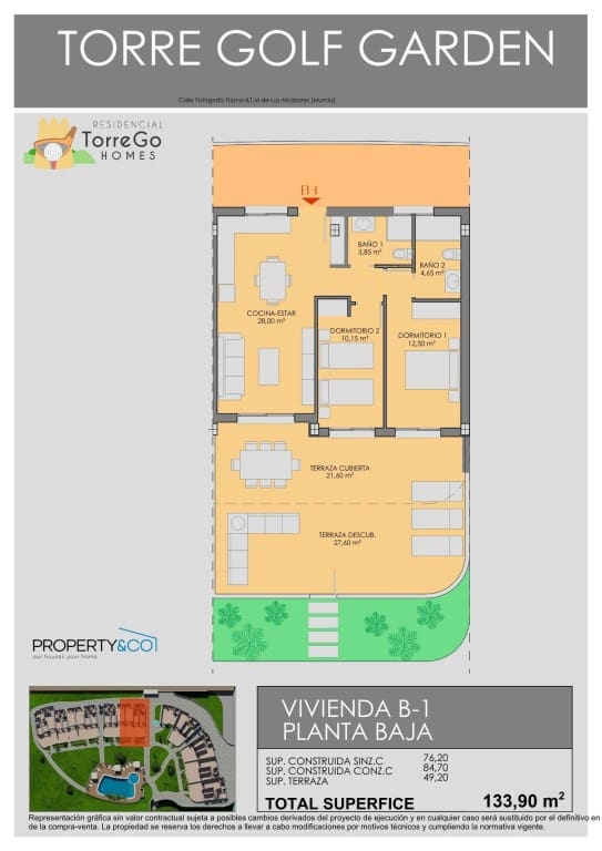 2 soveværelse Villa til salg i Los Alcazares - € 278.900 (Ref: 9831147)