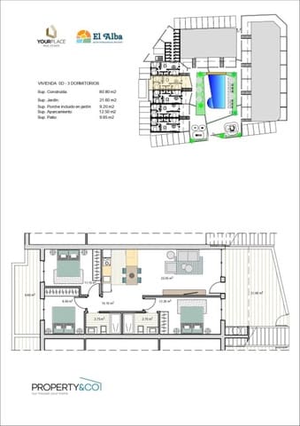 Chalet de 2 habitaciones en Roldan, Torre-Pacheco en venta - 238.000 € (Ref: 9831152)