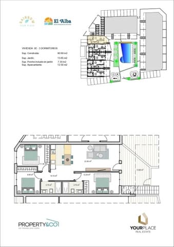 Chalet de 2 habitaciones en Roldan, Torre-Pacheco en venta - 238.000 € (Ref: 9831152)