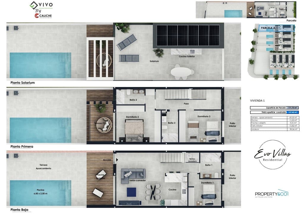 3 soveværelse Villa til salg i Pilar de la Horadada med swimmingpool - € 385.000 (Ref: 9831154)