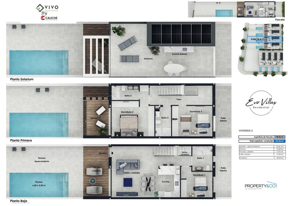 3 soveværelse Villa til salg i Pilar de la Horadada med swimmingpool - € 385.000 (Ref: 9831154)