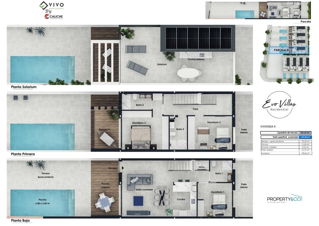 3 soveværelse Villa til salg i Pilar de la Horadada med swimmingpool - € 385.000 (Ref: 9831154)