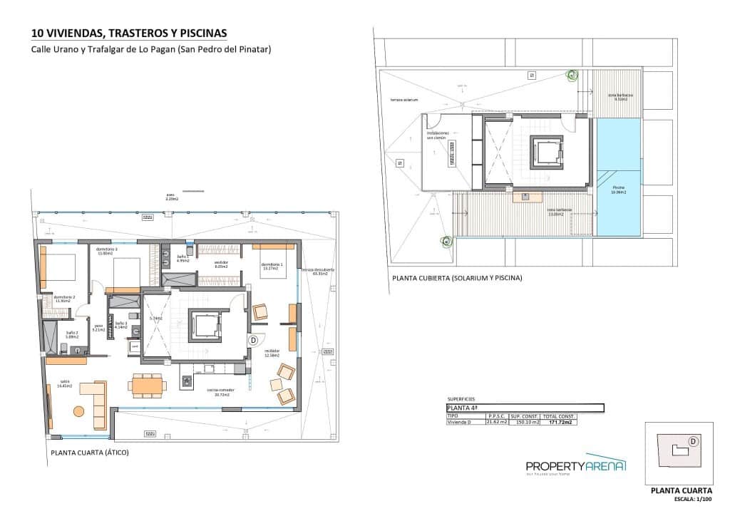 3 bedroom Penthouse for sale in Los Cuarteros with pool - € 949,900 (Ref: 9831168)